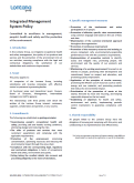 Integrated Management System Policy