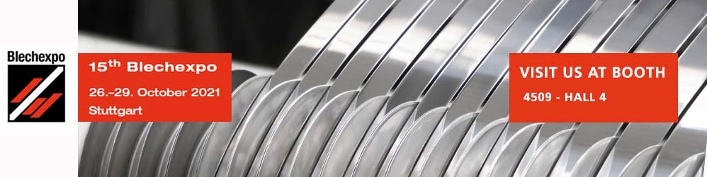 BLECHEXPO 2021. 26.-29. OCTOBER. Stuttgart, Germany.